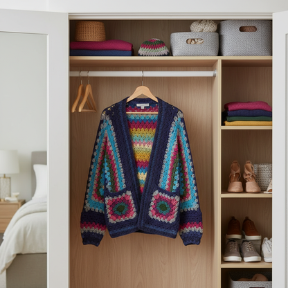 sunset stitch crochet vest