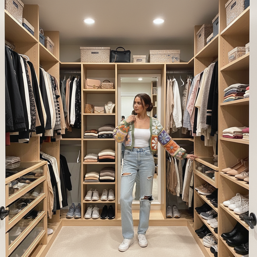 Retro Daisy Granny Square Cardigan Crochet Pattern