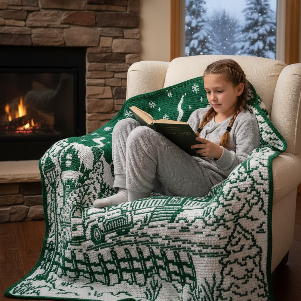 Snowy Village Crochet Blanket Pattern