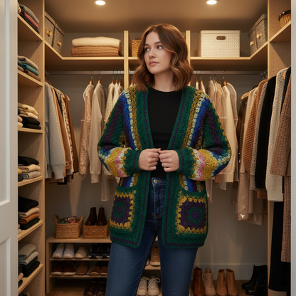 sunset stitch crochet vest